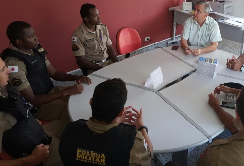 Equipe da Polícia Militar de Serrania-MG.
