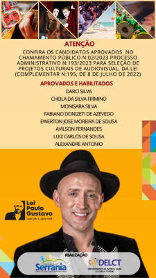 Chamamento Público Nº 002/2023 - APROVADOS e HABILITADOS