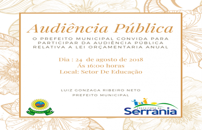 Audiência Pública - Lei Orçamentária Anual