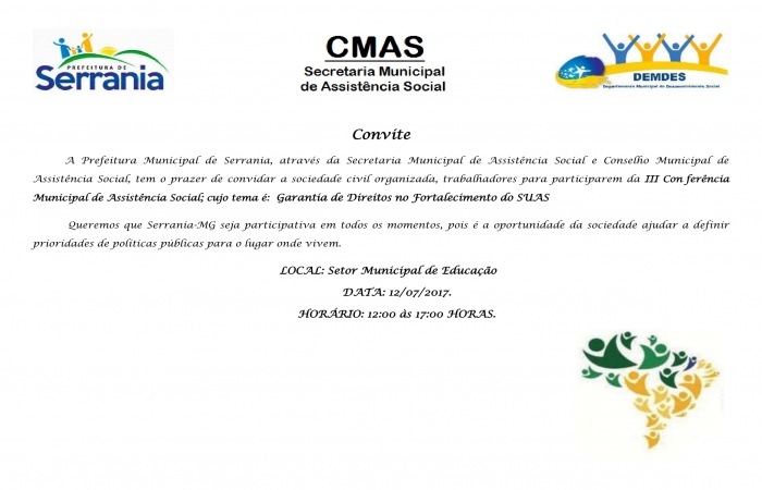 III Conferência Municipal de Assistência Social