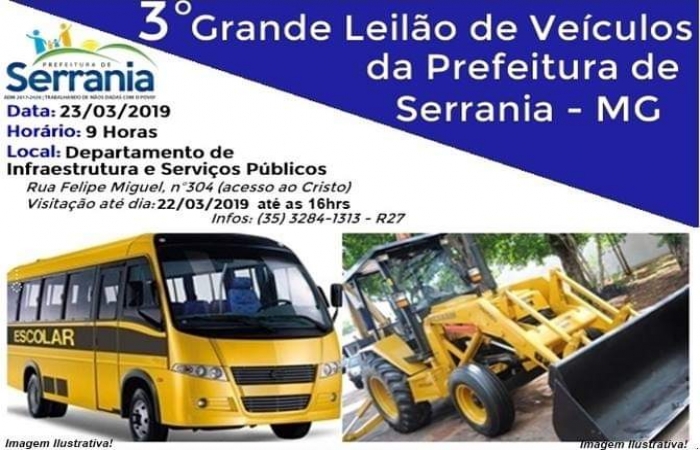 3º Leilão de Veículos
