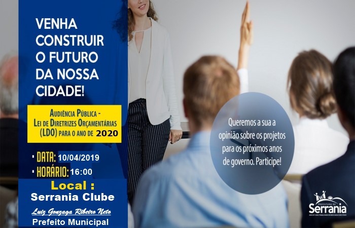 Venha Construir o Futuro de Nossa Cidade!